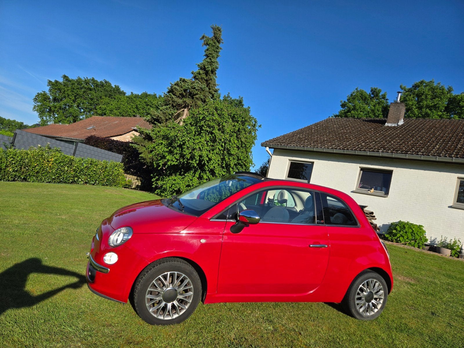 Fiat 500C cabriolet, Auto's, Voorwielaandrijving, 4 cilinders, Cabriolet, Leder en Stof