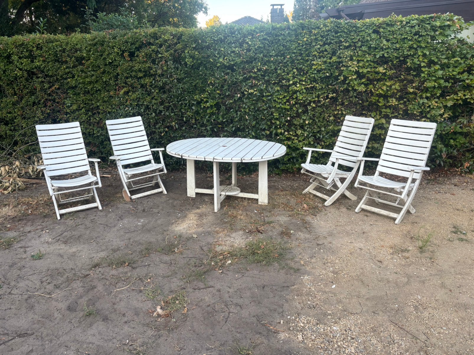 Gratis tuinset, Enlèvement, Utilisé, Bois, Pliant