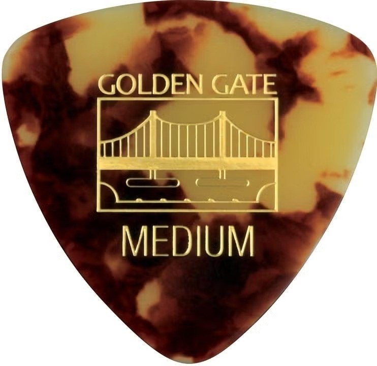 Golden Gate Triangle Tortoise plectrum Medium 0.75 mm 12pack, Musique & Instruments, Enlèvement ou Envoi, Neuf, Guitare acoustique