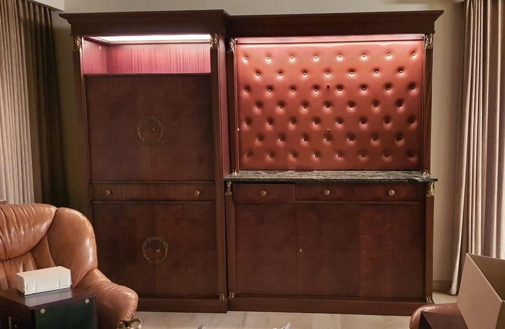 Art deco Empire stijl wandmeubel barmeubel retour d' Égypte, Antiek en Kunst, Antiek | Meubels | Kasten, Ophalen