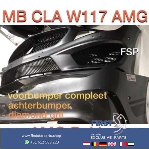 W117 CLA compleet AMG Pakket origineel Mercedes grijs PDC 45, Gebruikt, -, Ophalen of Verzenden, Bumper