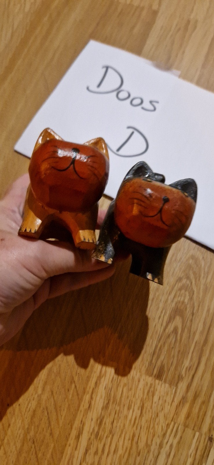 Allerlei handwerk houten poesjes, Ophalen of Verzenden