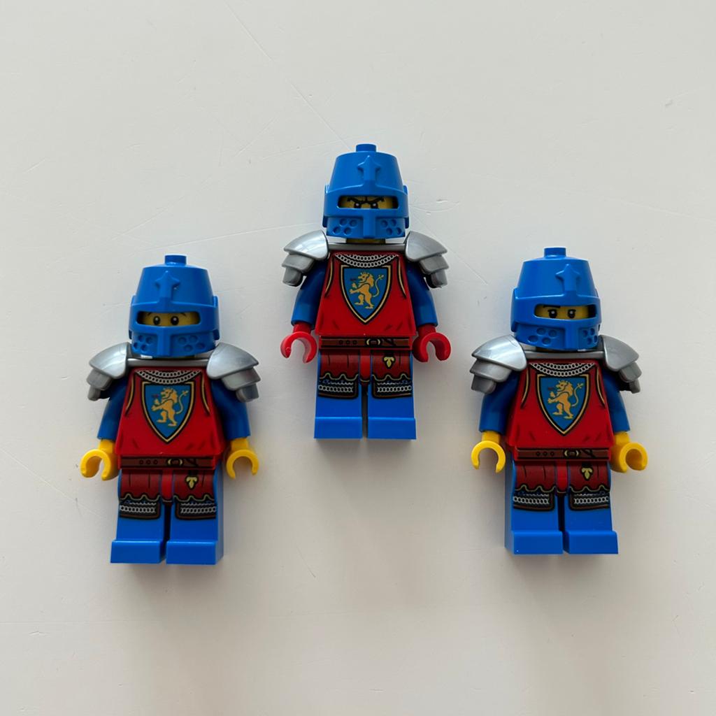 Lego Lion knight minifig trio, Kinderen en Baby's, Speelgoed | Duplo en Lego, Zo goed als nieuw, Lego, MOC (eigen creatie), Compleet