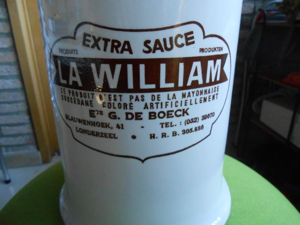 La William Londerzeel keramiek - porselein vintage sauspot, Antiek en Kunst, Ophalen of Verzenden