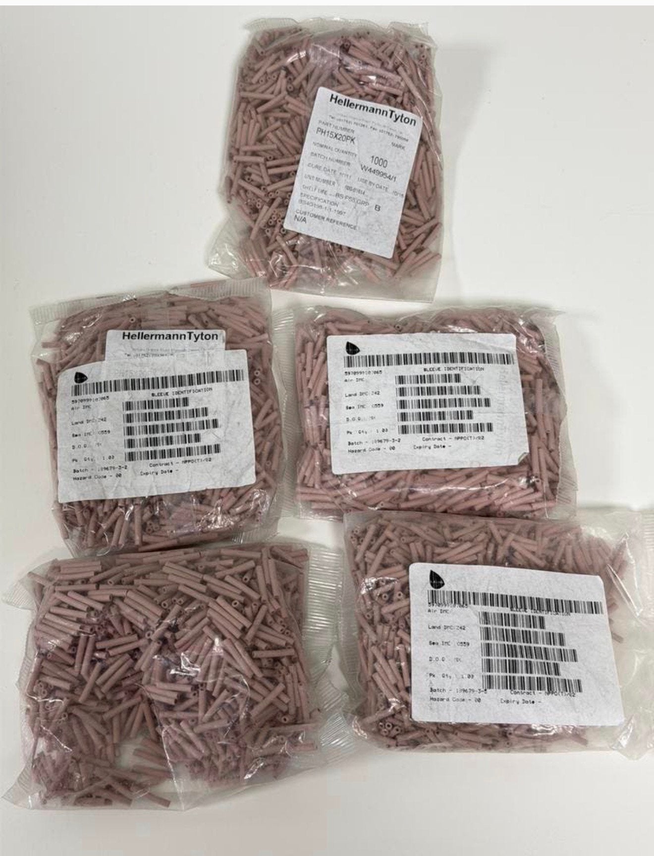 5000x HellermannTyton PH15X20PK Kabelmarkeringshuls Nieuw, Ophalen of Verzenden, Nieuw