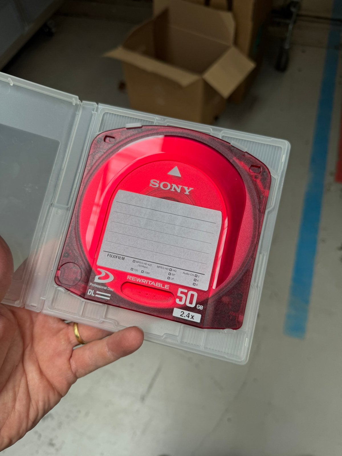 Sony XDCAM discs schijven, Informatique & Logiciels, Disques enregistrables, Enlèvement, Utilisé, Autres types, Réinscriptible
