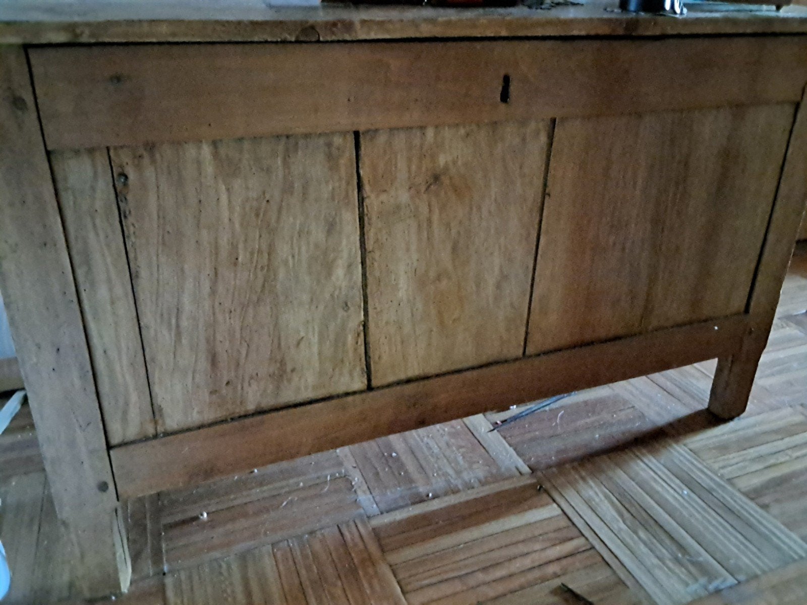 oude koffer, Ophalen
