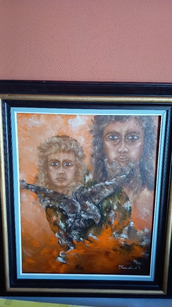 Schilderij  Meerschaut, Antiquités & Art, Enlèvement, Signé, Figures
