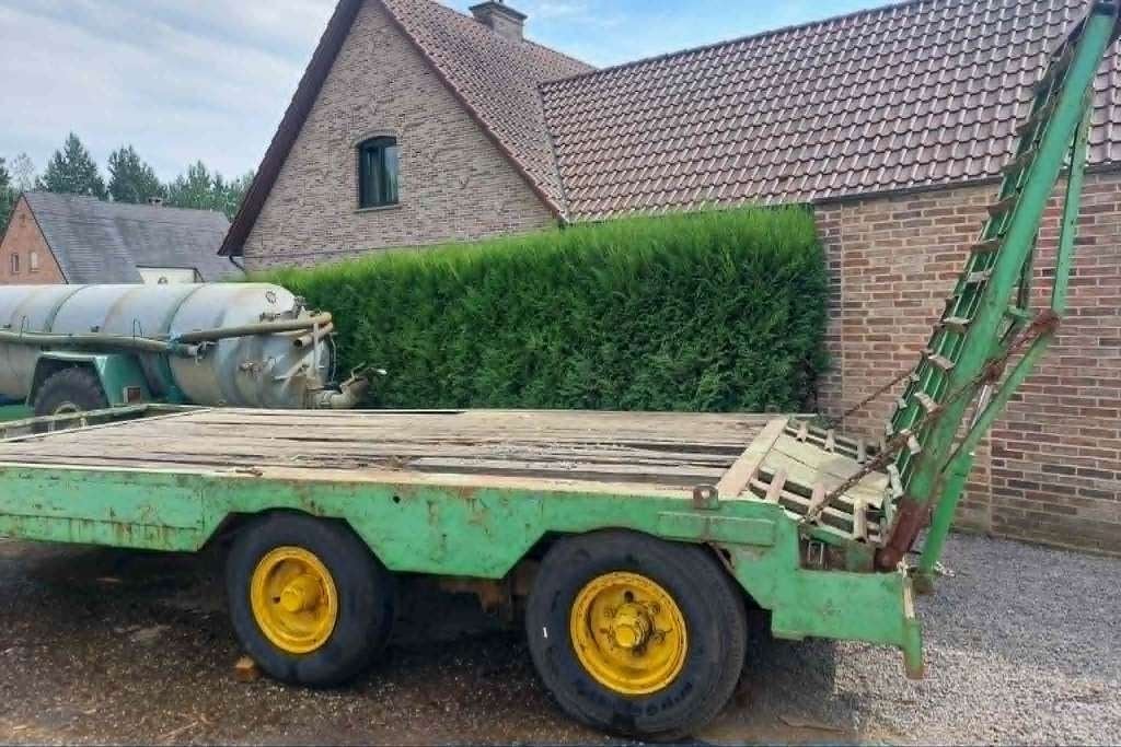 dieplader met werk aan, Zakelijke goederen, Landbouw | Werktuigen, Ophalen