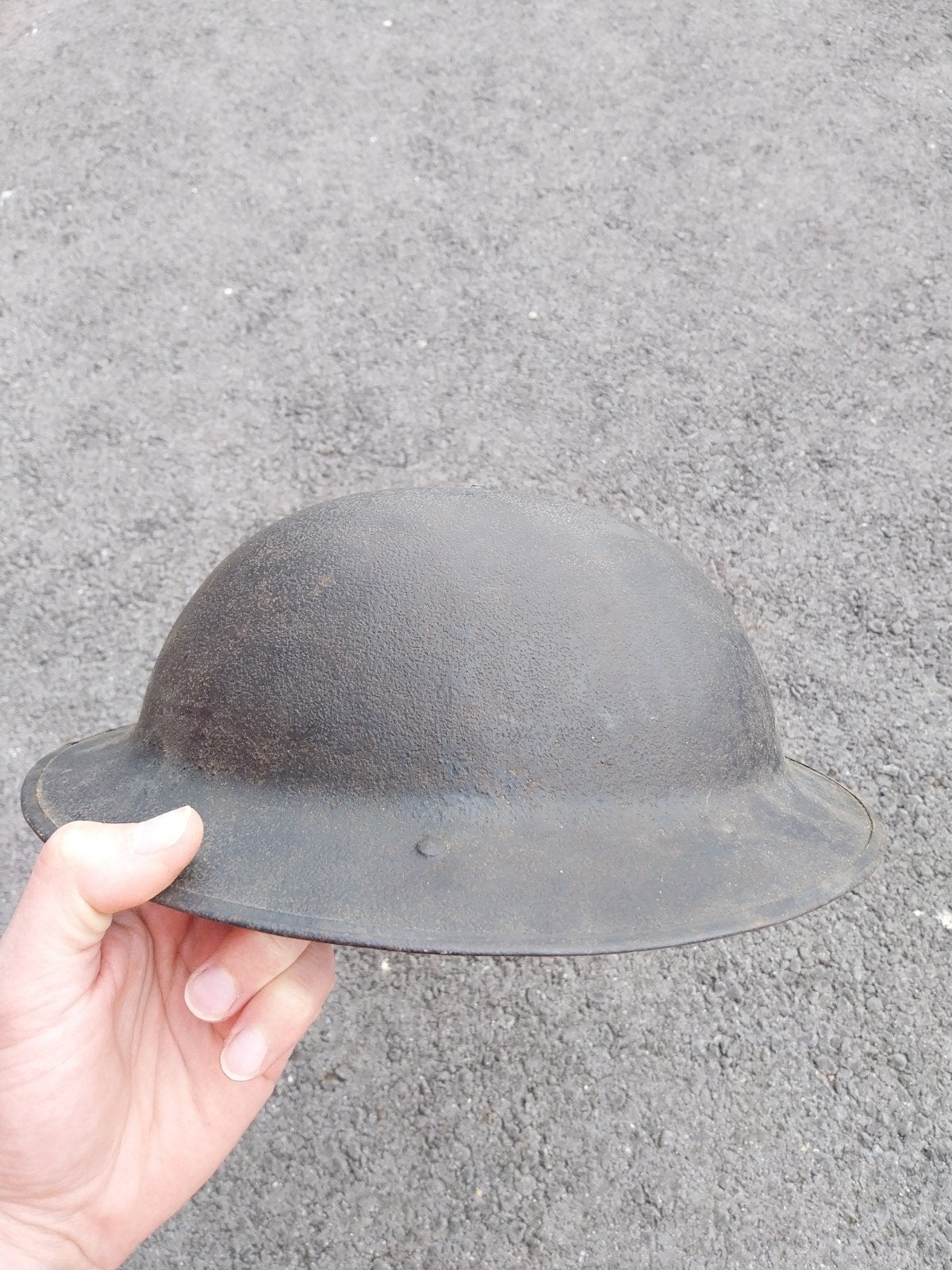 casque Brodie britannique ww1 original type Mk1 B type, Collections, Enlèvement ou Envoi