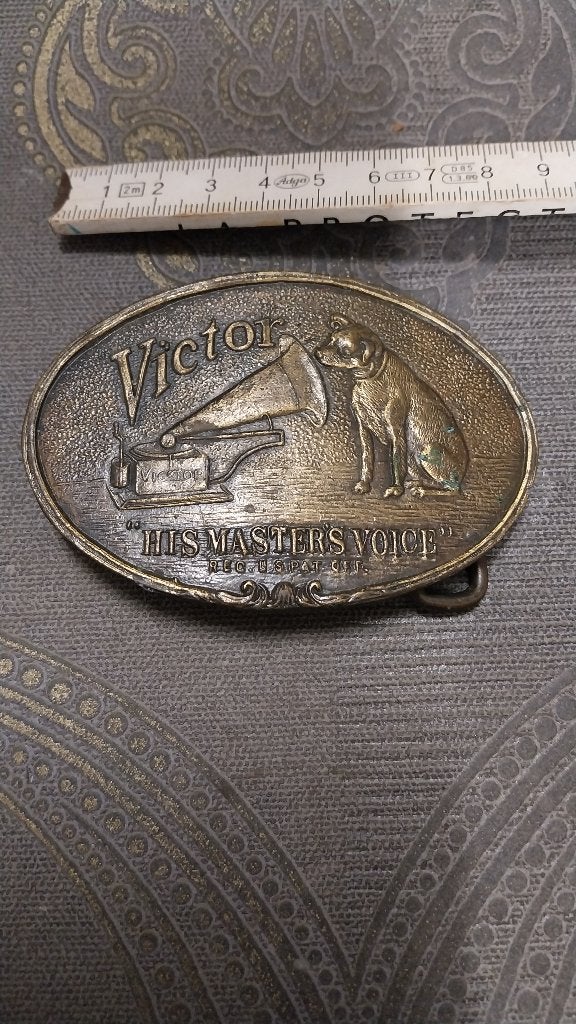 Ceinture à boucle Victor His Master's Voice, Enlèvement ou Envoi, Utilisé, Autres types
