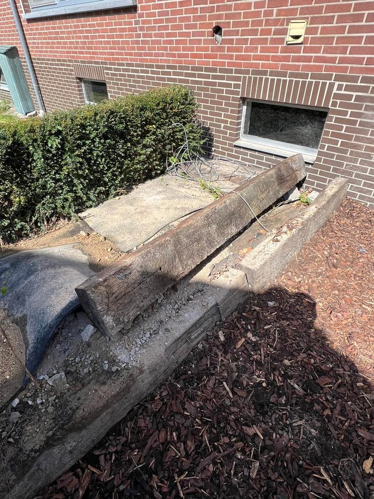SpoorBiels différentes tailles +-10 pièces, Jardin & Terrasse, Traverses & Bordures, Comme neuf, Enlèvement, 25 cm ou plus, Bois