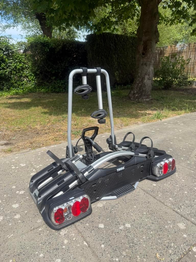 Porte-vélos Thule EuroWay 920 - 2 vélos - inclinable, Autos : Divers, Porte-vélos, Enlèvement, 2 vélos, Comme neuf