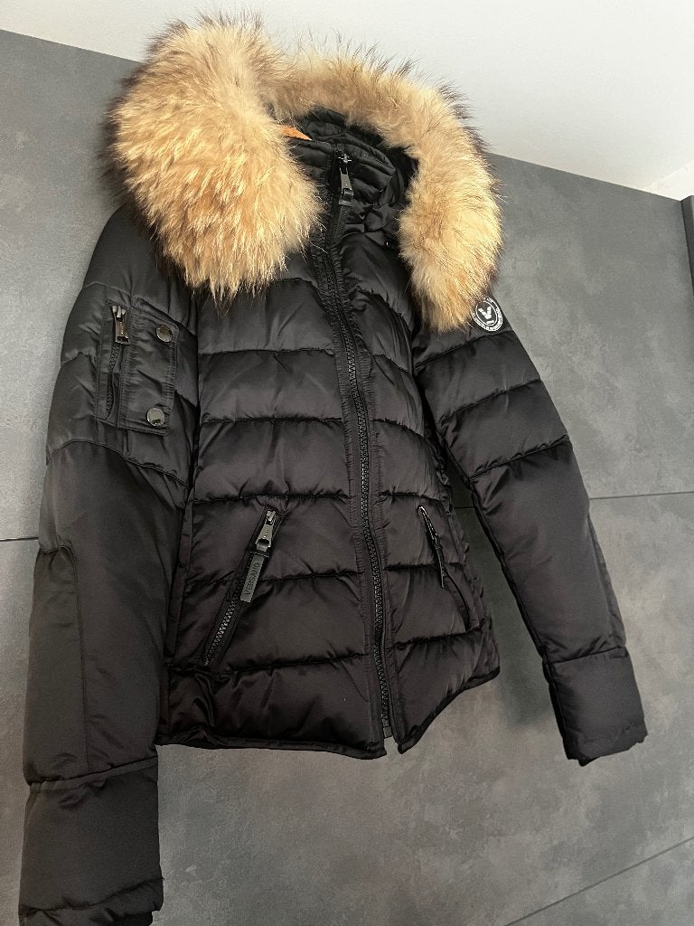 Winterjas, Ophalen, Versano, Zwart, Nieuw