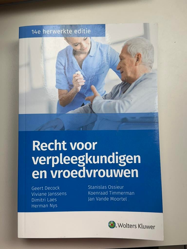 Recht voor verpleegkundigen en vroedvrouwen, Ophalen, Zo goed als nieuw