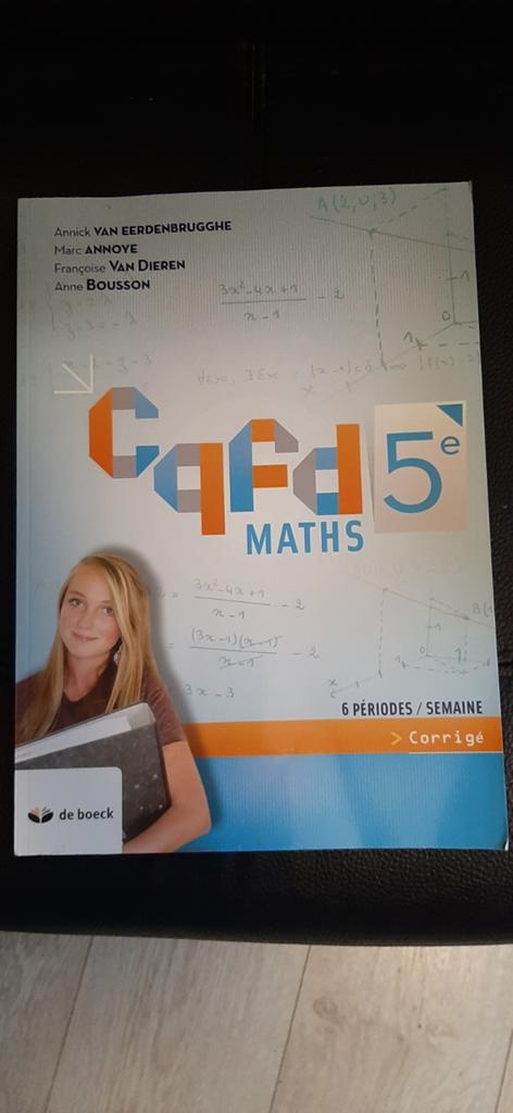 Cqfd maths 5ème corrigé, Livres, Enlèvement ou Envoi