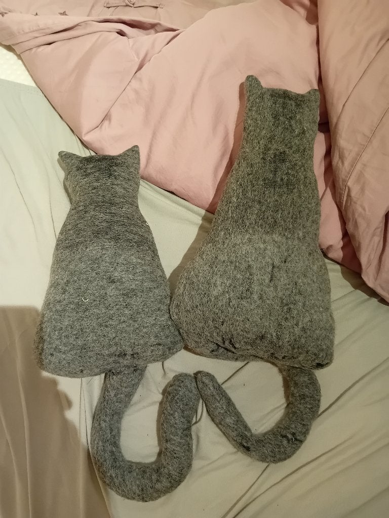 Coussins en forme ee chat fait main, Ophalen, Gebruikt, Sierkussen, Handgemaakt