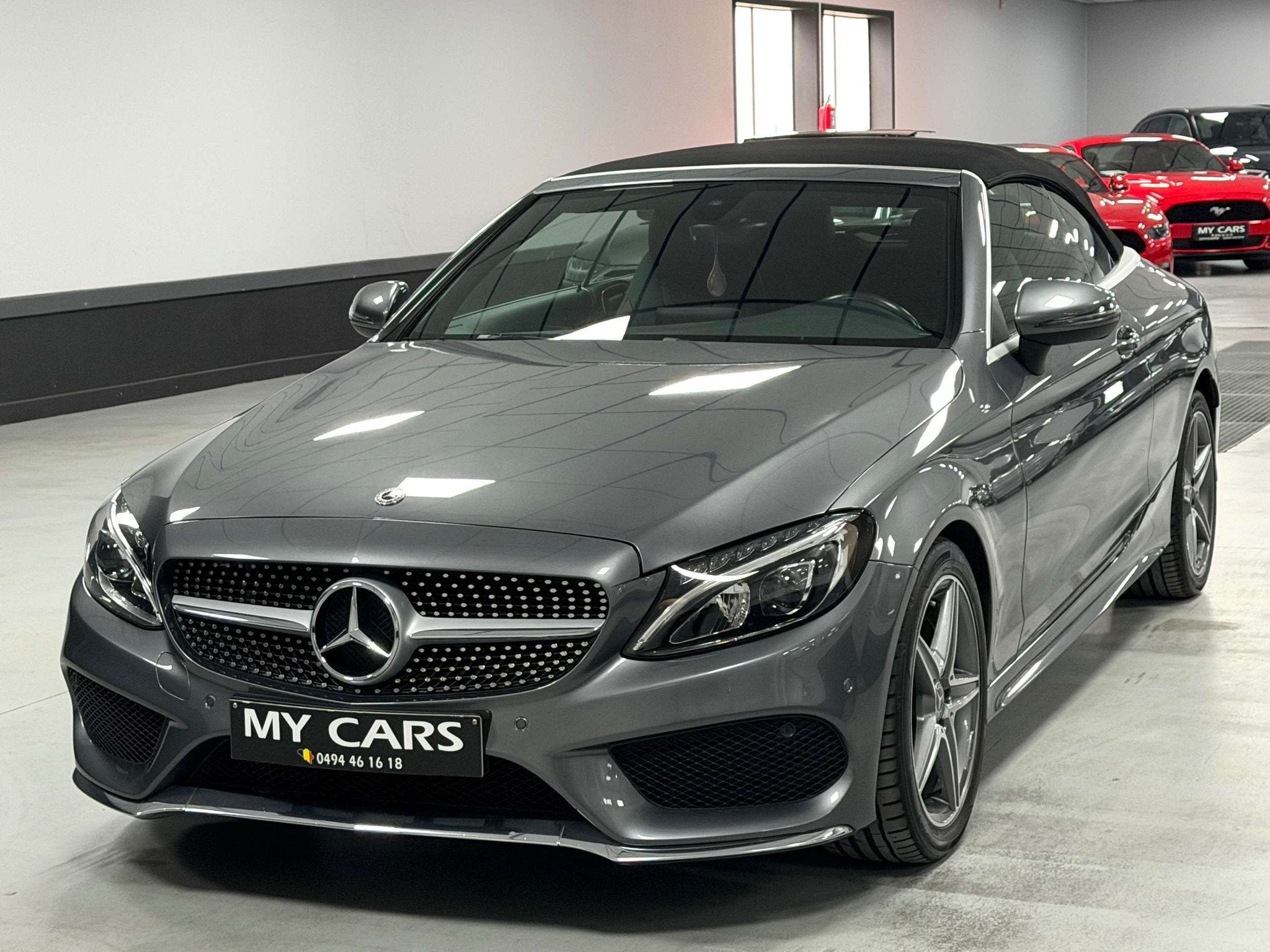 Mercedes-Benz C-Klasse 220 d Cabriolet PACK AMG - NAVIGATION, Autos, Cuir, Argent ou Gris, Achat, Euro 6