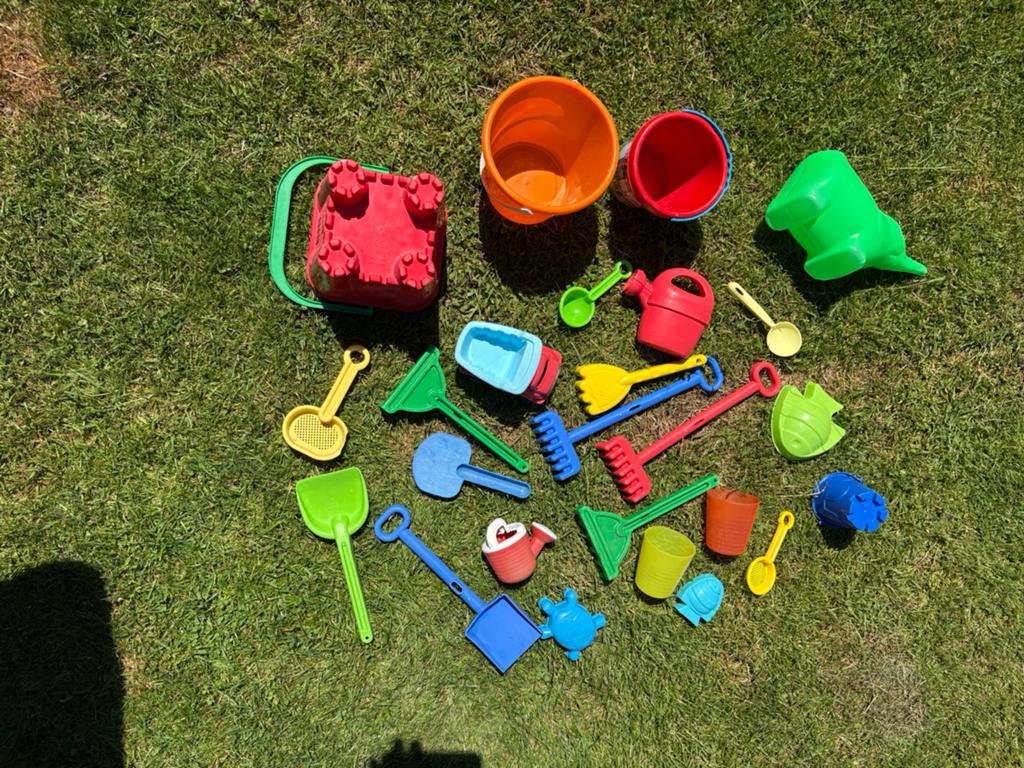 Water en zandspeeltafel met accessoires, Ophalen, Gebruikt
