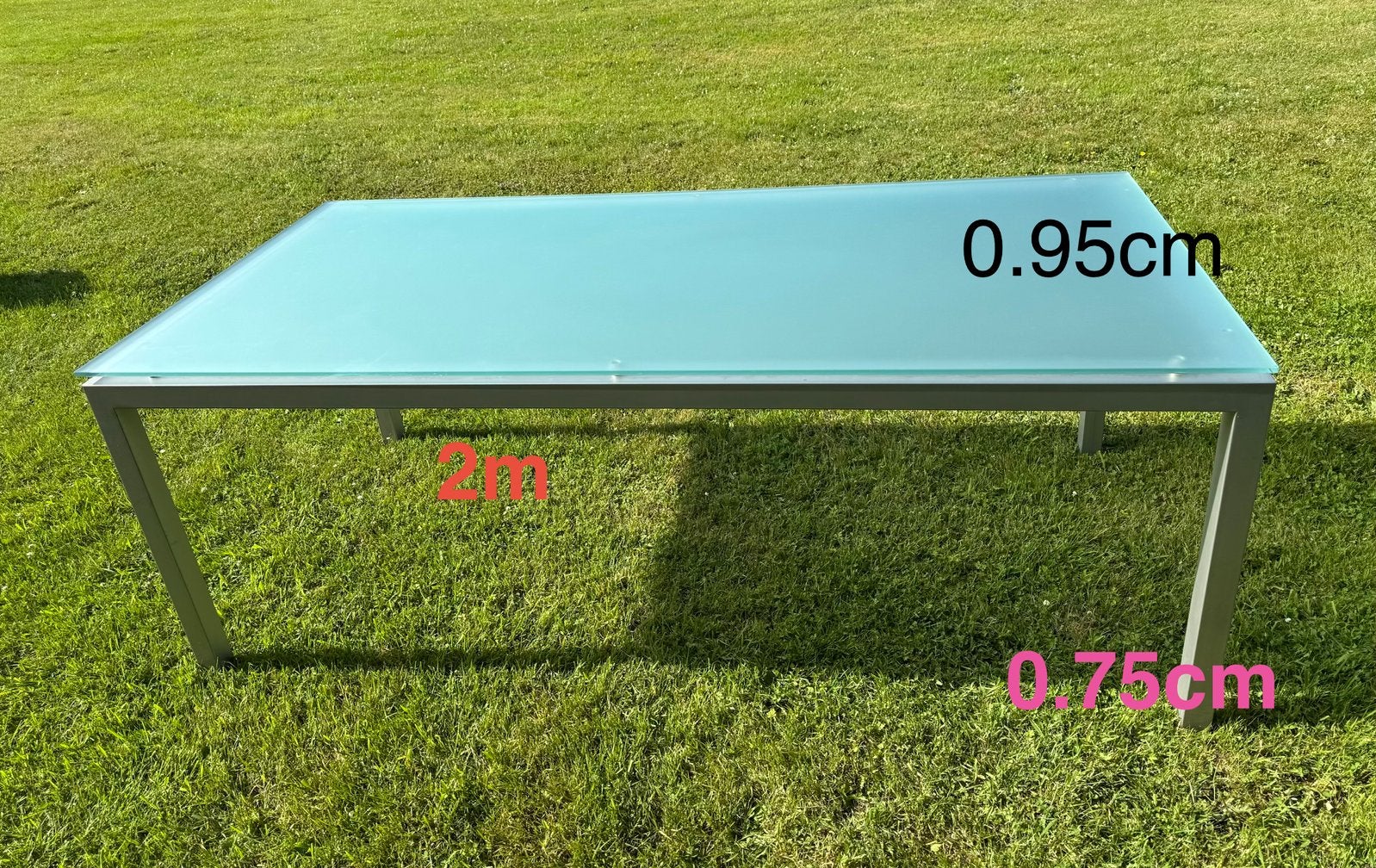 Table en verre, Maison & Meubles, Tables | Tables à manger, 150 à 200 cm, Cinq personnes ou plus, Verre, Enlèvement