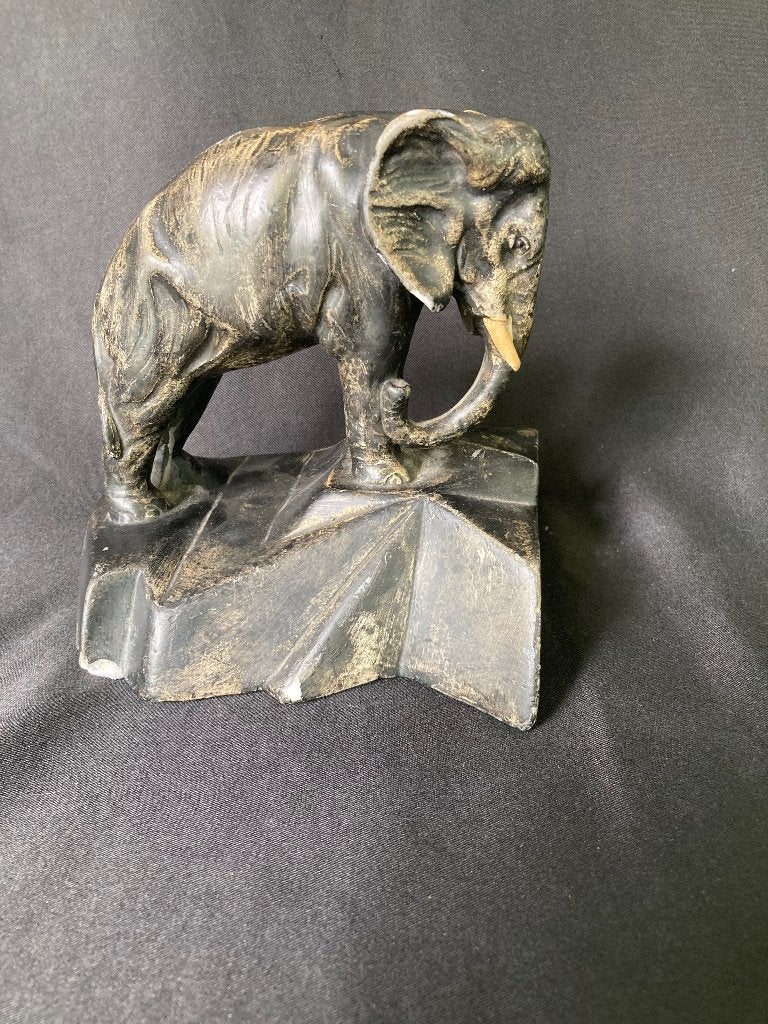 Boekensteun Art Deco chalkware, Antiek en Kunst, Antiek | Keramiek en Aardewerk, Ophalen of Verzenden