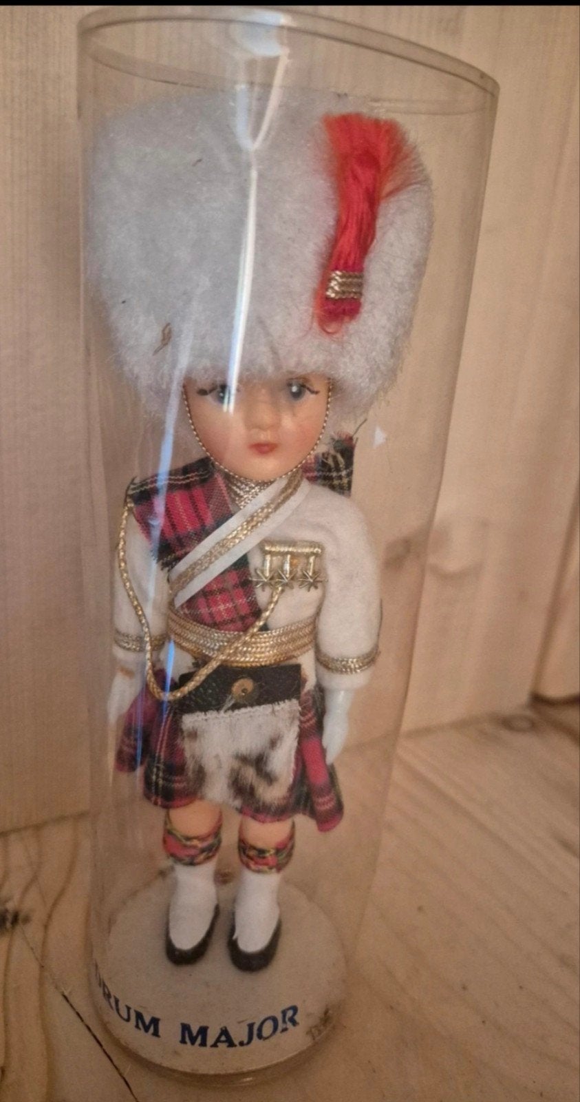 Vintage Drum Major Pop - Schotse Souvenir in originele koker, Enlèvement ou Envoi