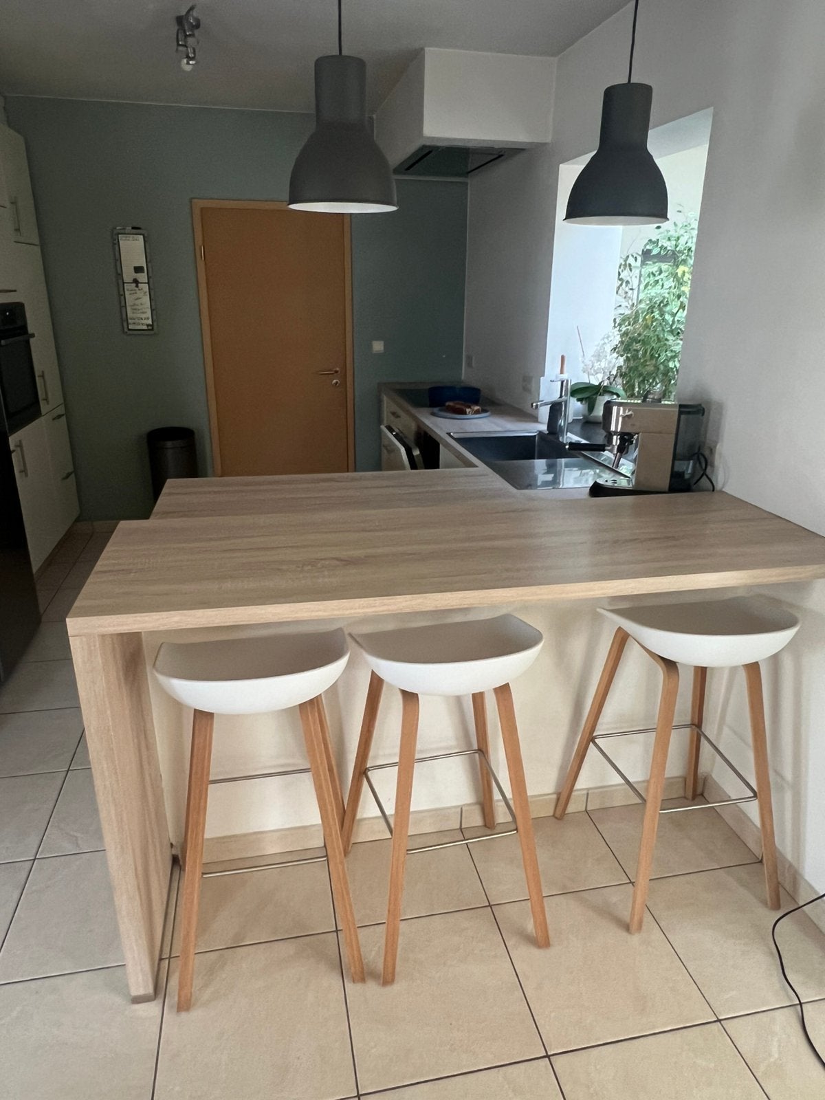 Cuisine équipée, Maison & Meubles, Cuisine | Cuisines complètes, Utilisé, Cuisine d'angle, Crème, Synthétique, Enlèvement