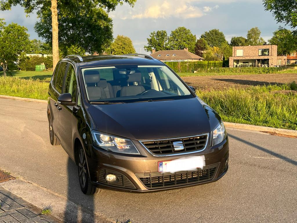 SEAT Alhambra uit eind 2015 -7 pers. Full Option uitvoering, Auto's, Automaat, Bruin, 7 zetels, Diesel