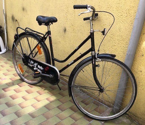 damesfiets BATAVUS single speed,nagezien-alles werkt!, Ophalen, Terugtraprem, Gebruikt, Batavus