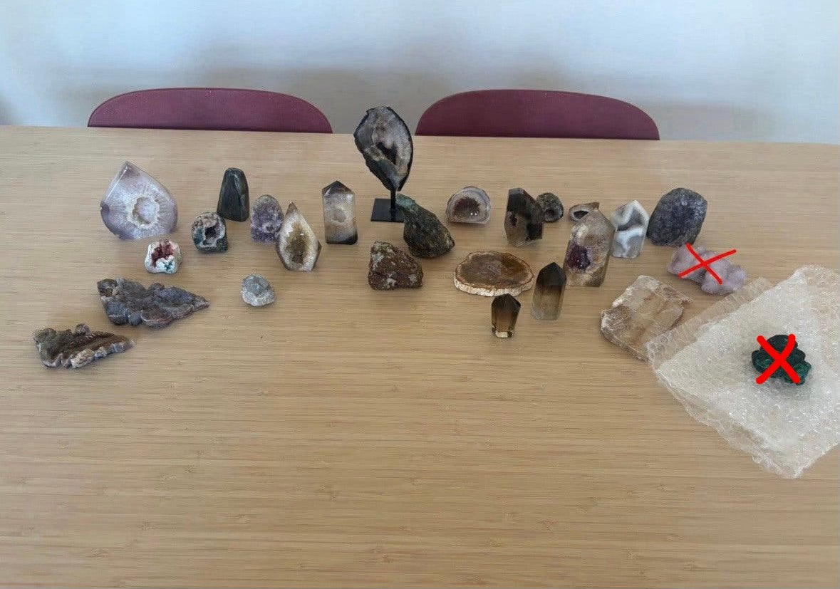 Ensemble de pierres précieuses 26 pièces, Enlèvement