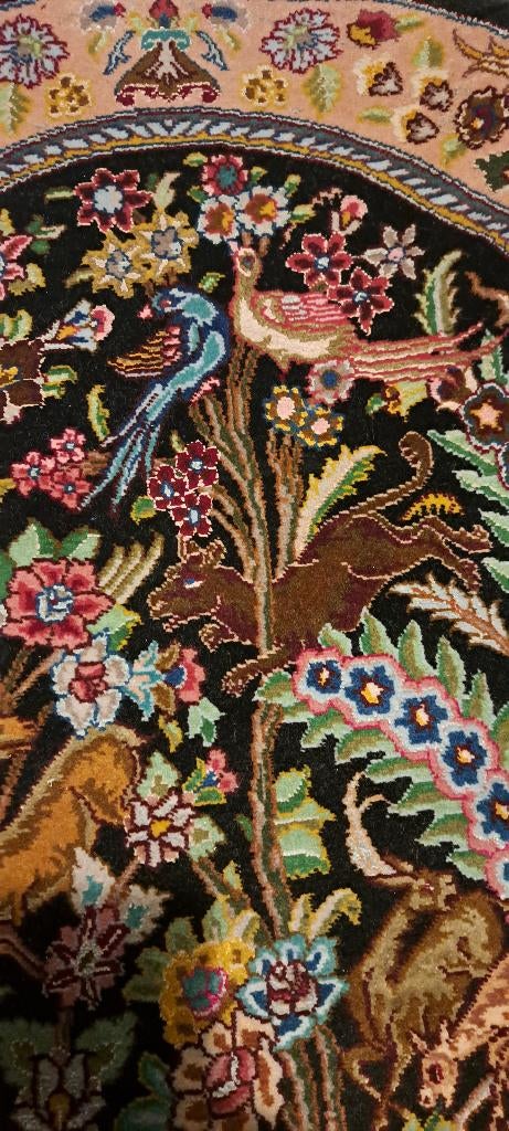 Perzisch tapijt Tabriz van het type Levensboom(met zijde), Ophalen of Verzenden