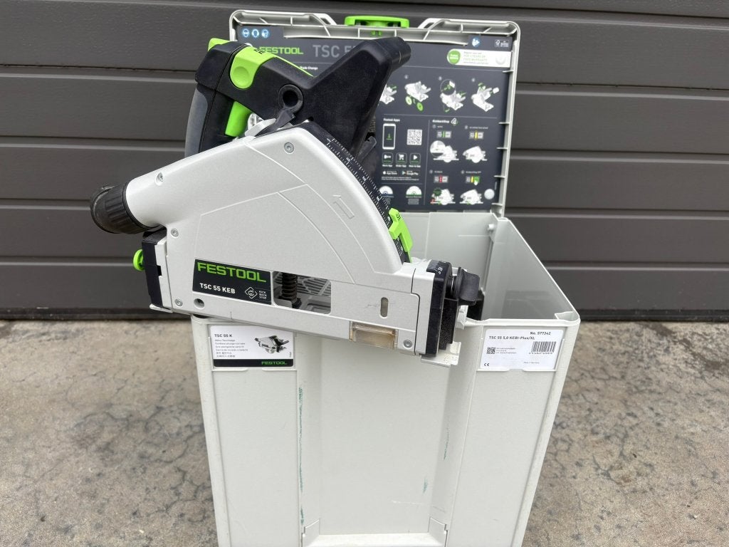 Festool TSC 55 K accu invalzaag, Doe-het-zelf en Bouw, Gereedschap | Zaagmachines, Ophalen, Invalzaag, Zo goed als nieuw, 30 tot 70 mm