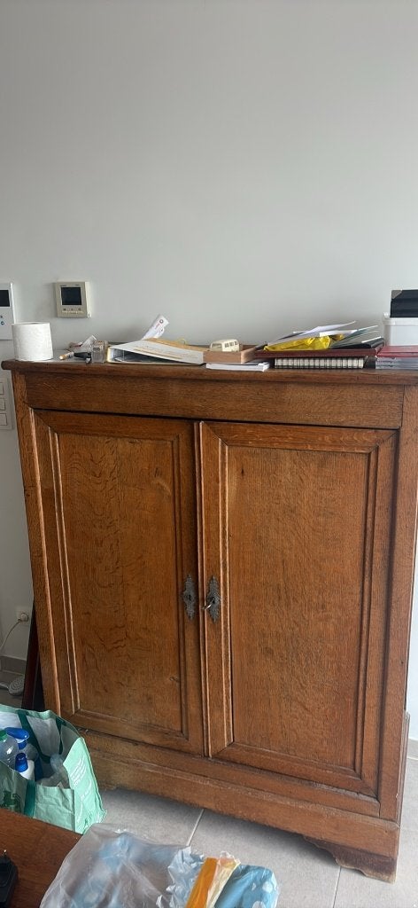 Karaktervolle antieke eiken kast – Authentiek & robuust, Huis en Inrichting, Ophalen, 100 tot 150 cm, 100 tot 150 cm, Eikenhout