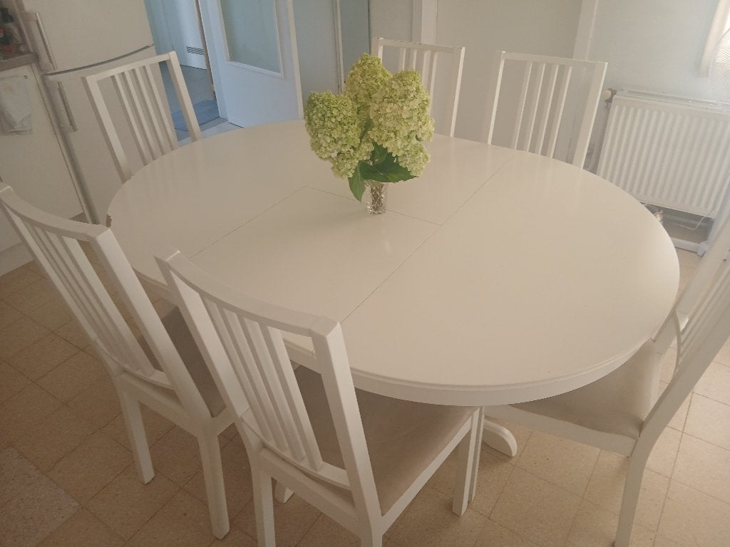 Tafel, Huis en Inrichting, Tafels | Eettafels, Ophalen, Gebruikt, Vijf personen of meer, Ovaal