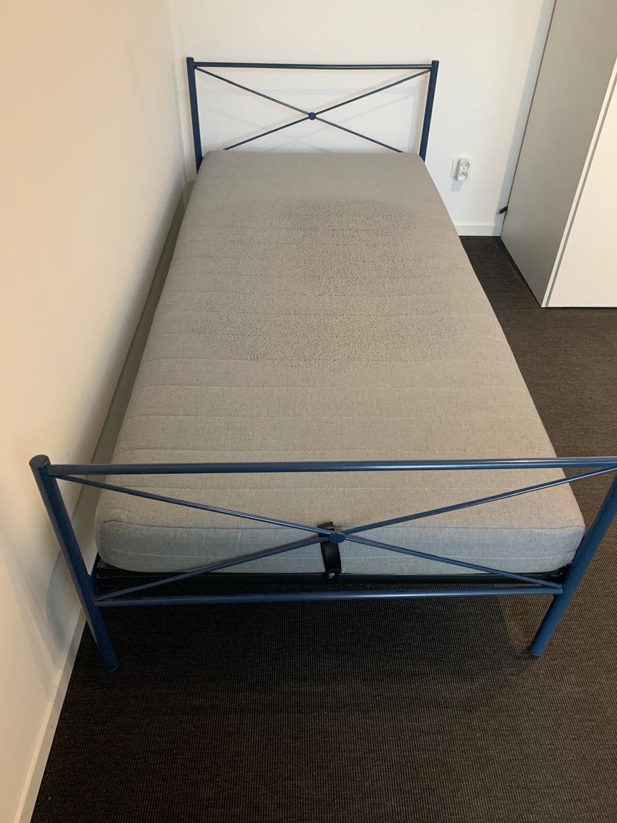 Auping lit sommier et matelas, Maison & Meubles, Chambre à coucher | Lits, 90 cm, Une personne, Enlèvement, Utilisé