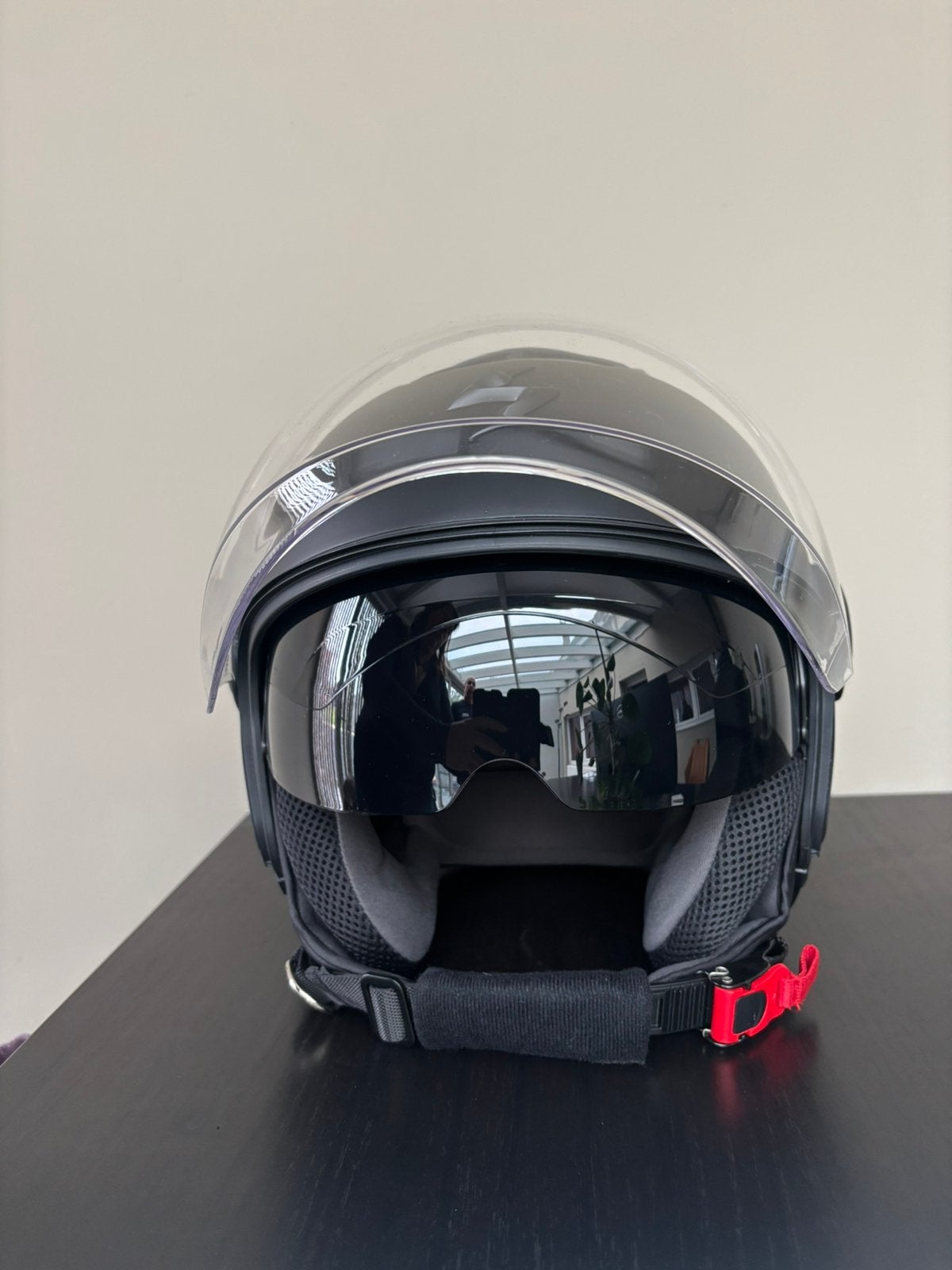 Motorhelm Scorpion EXO- City Solid, Fietsen en Brommers, Ophalen, Zo goed als nieuw