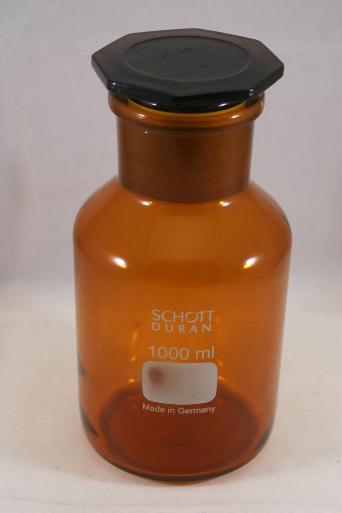Flacon Duran Schott 1000 ml brun Flacon pharmacie MS NS 29/2, Enlèvement ou Envoi