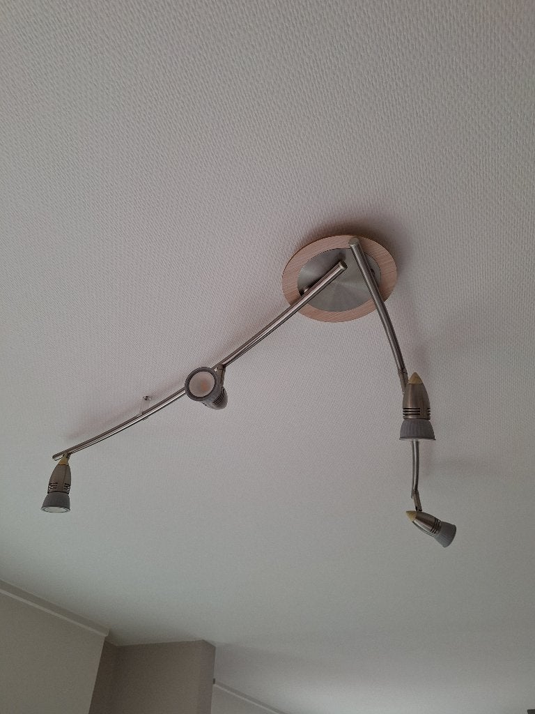 plafondverlichting, Huis en Inrichting, Ophalen, Zilver, Gebruikt, LED