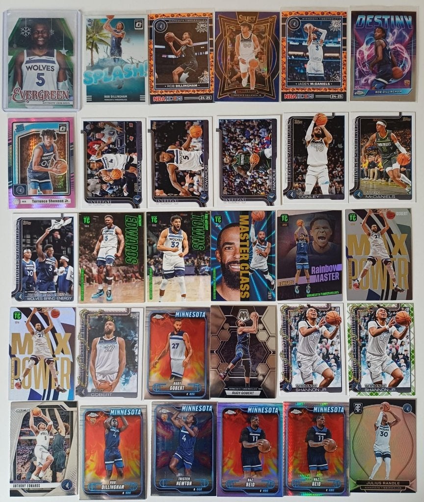 NBA cards Minnesota Timberwolves, Ophalen, Nieuw, Meerdere plaatjes