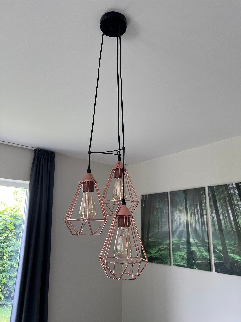 Design Hanglamp (3 lampen), Enlèvement, Comme neuf