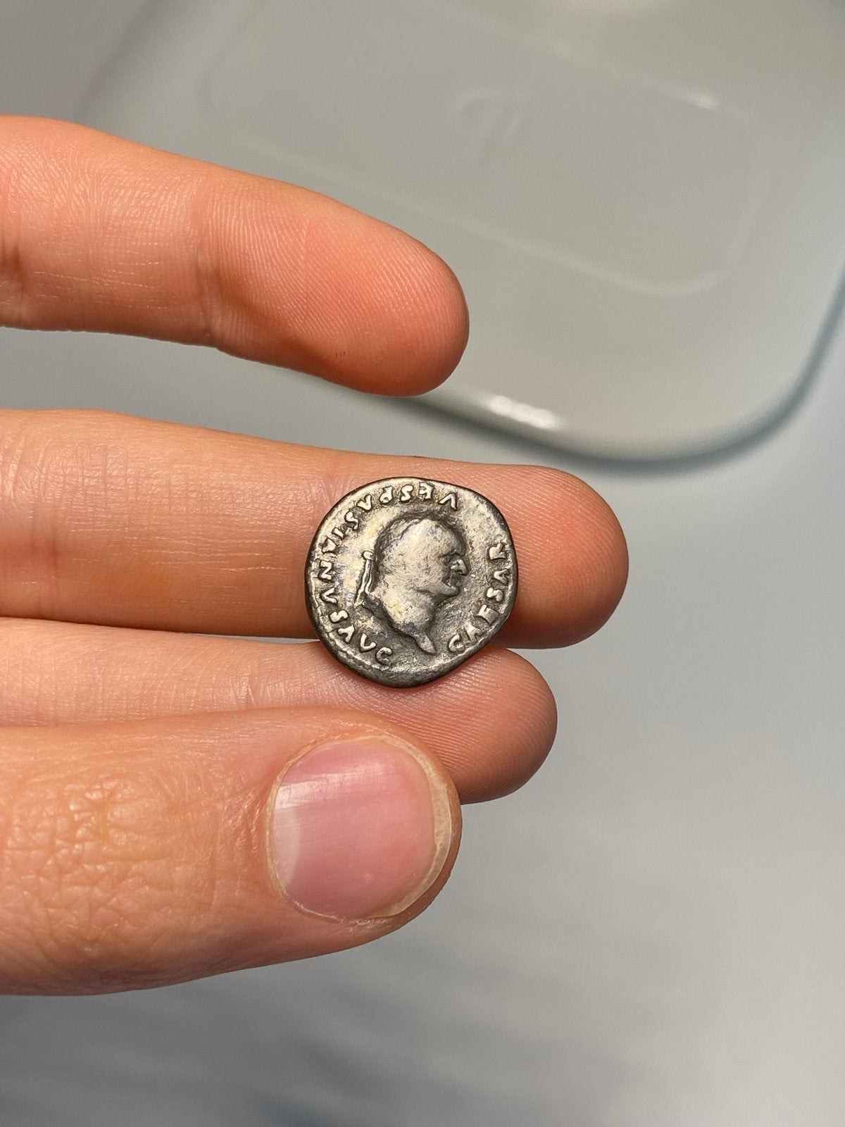 Romeinse munt van keizer Vespasianus, Ophalen of Verzenden, Italië, Losse munt, Zilver