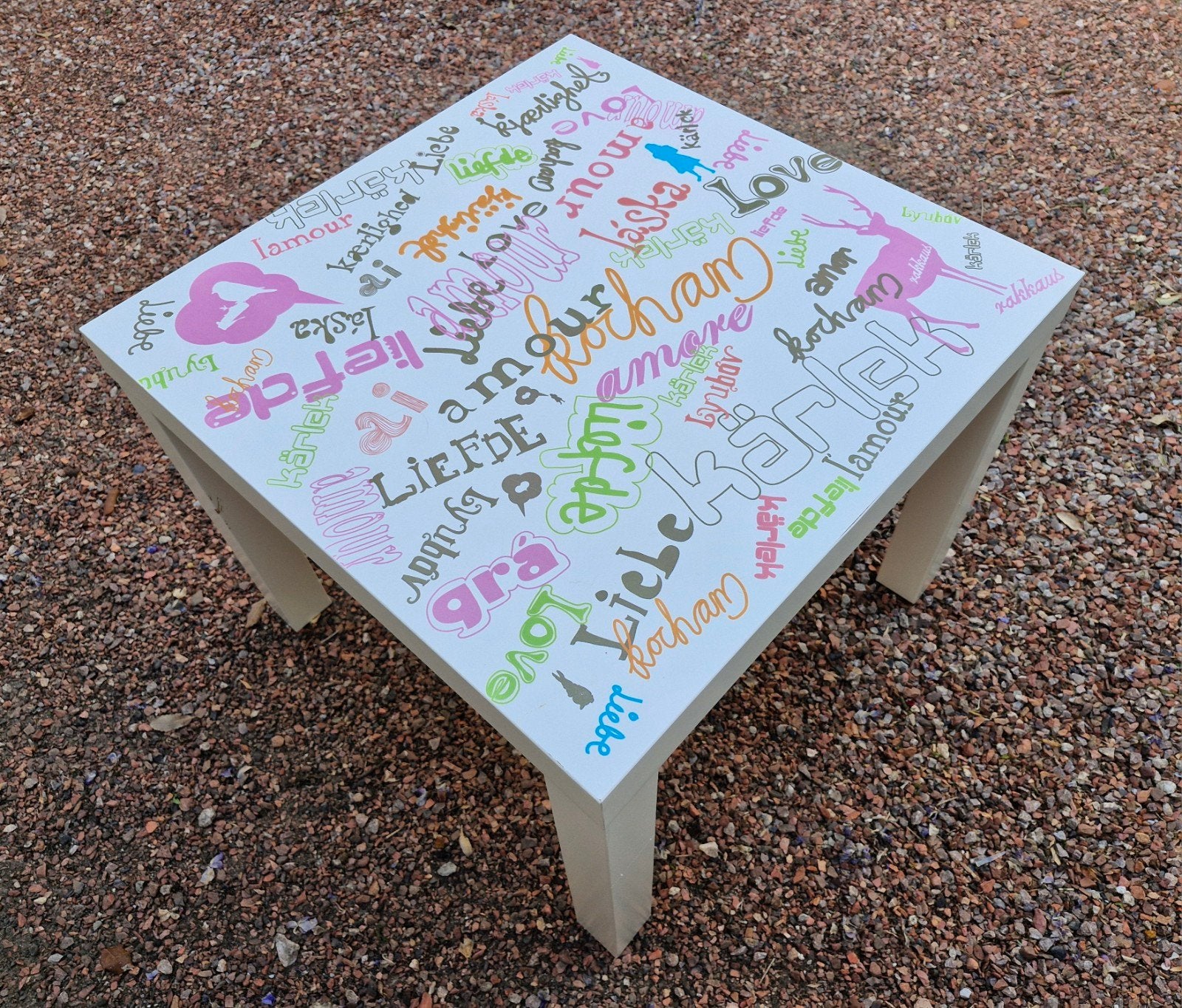 Tafel Liefde, Enlèvement ou Envoi, 50 à 100 cm, Carré, Utilisé