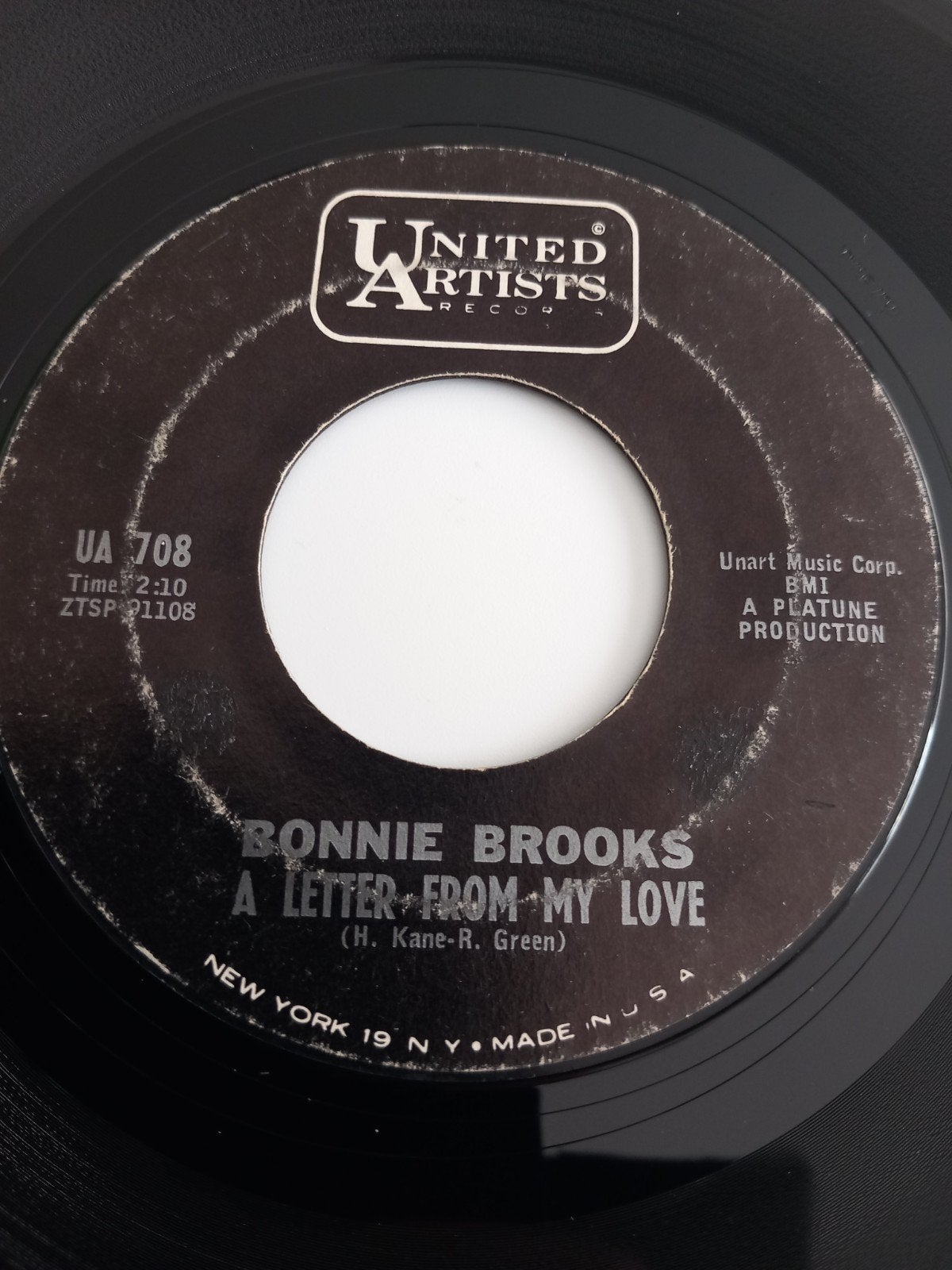 BONNIE BROOKS.A LETTER FROM MY LOVE .OLDIES POP-CORN US 45T, Enlèvement ou Envoi, Autres genres