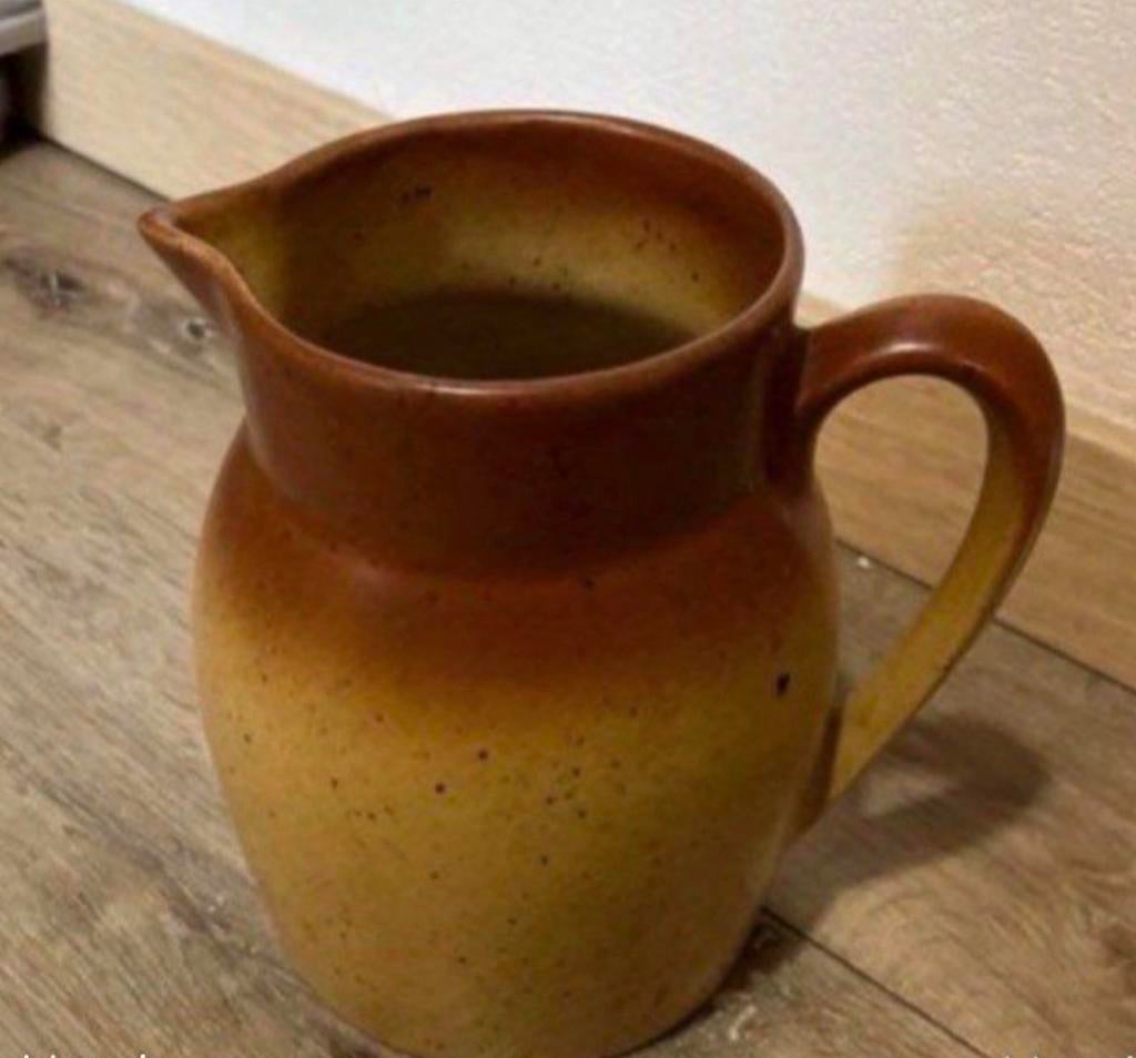 pot en grès fabriqué à Digoin Contenance 1litre, Antiquités & Art, Enlèvement ou Envoi