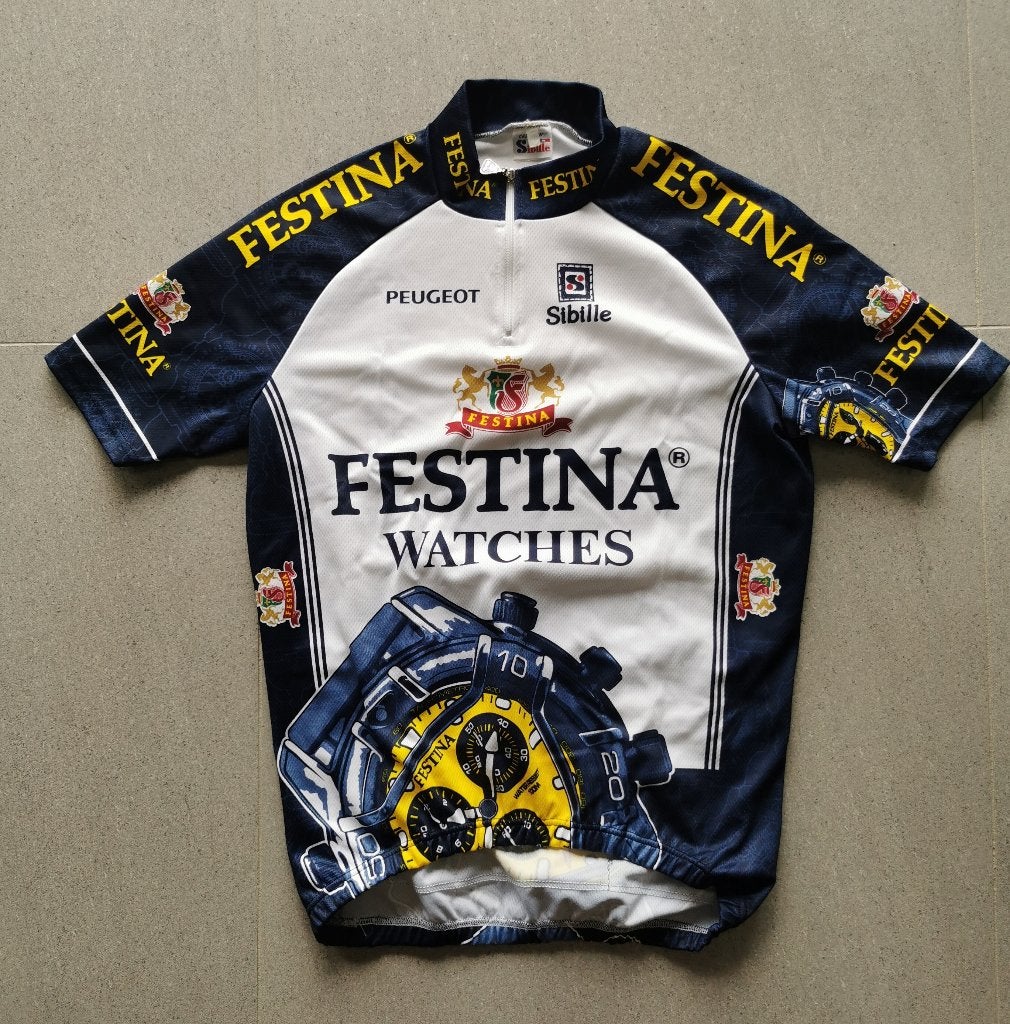 Original Vintage 1998 Festina Cycling Jersey, Heren, Ophalen of Verzenden, XL, Bovenkleding