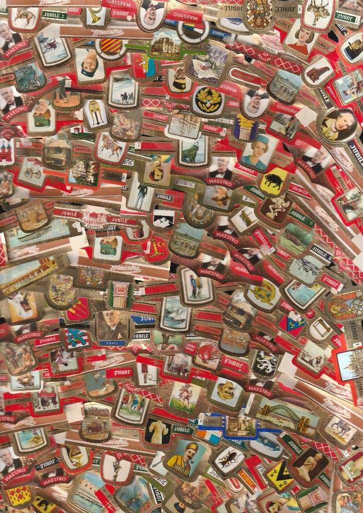 lot de 1000 très anciens bracelets à cigares de Varia,, Collections, Enlèvement ou Envoi, Utilisé, Bagues de cigare