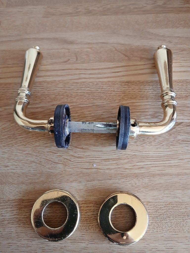 deur klinken 10 stuks, Doe-het-zelf en Bouw, Ophalen, Gebruikt, Metaal, Binnendeur