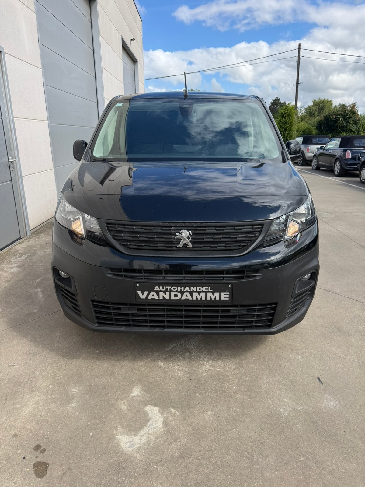 Peugeot Partner 1.5hdi 100pk 3zit prijs excl btw, Stof, Zwart, Bedrijf, 5 deurs