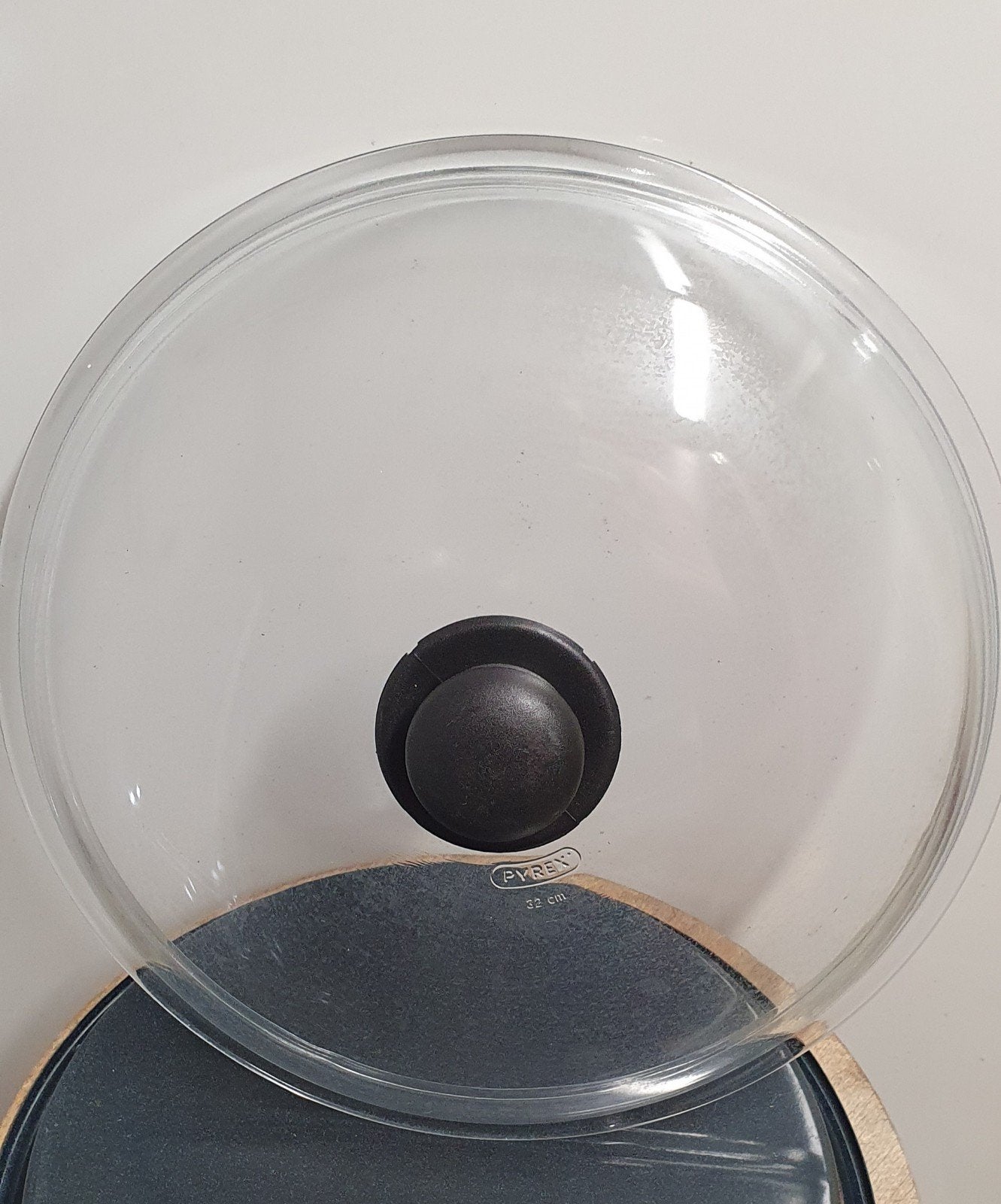 Pyrex glazen deksel (32cm), Ophalen, Zo goed als nieuw, Glas, Overige merken
