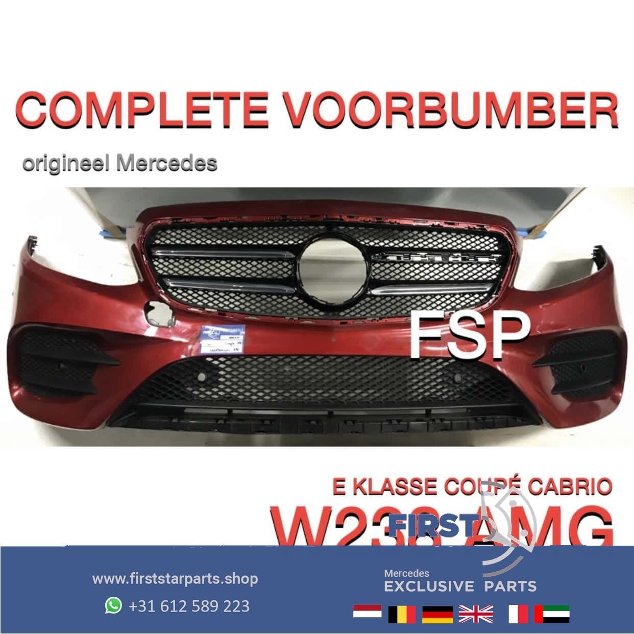 W238 C238 E KLASSE Coupé Cabrio AMG VOORBUMPER E53 COMPLEET, Utilisé, -, Avant, -